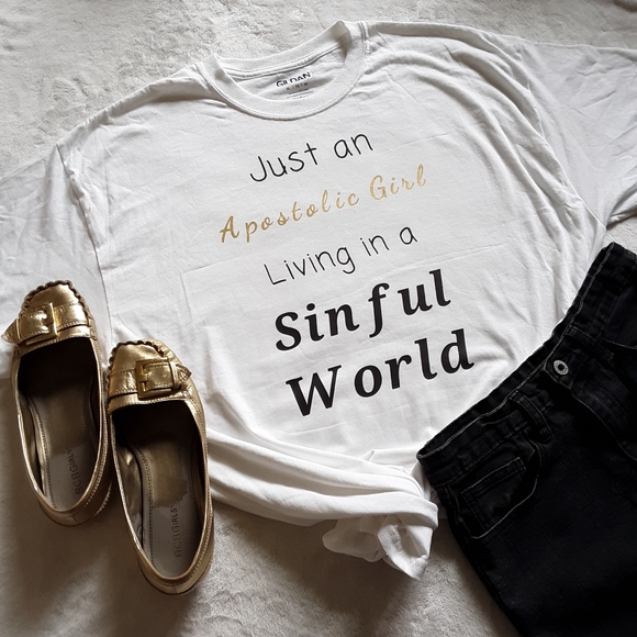 Apostolic Girl+Sinful World custom shirts! SEE DES - Picture 1 of 3